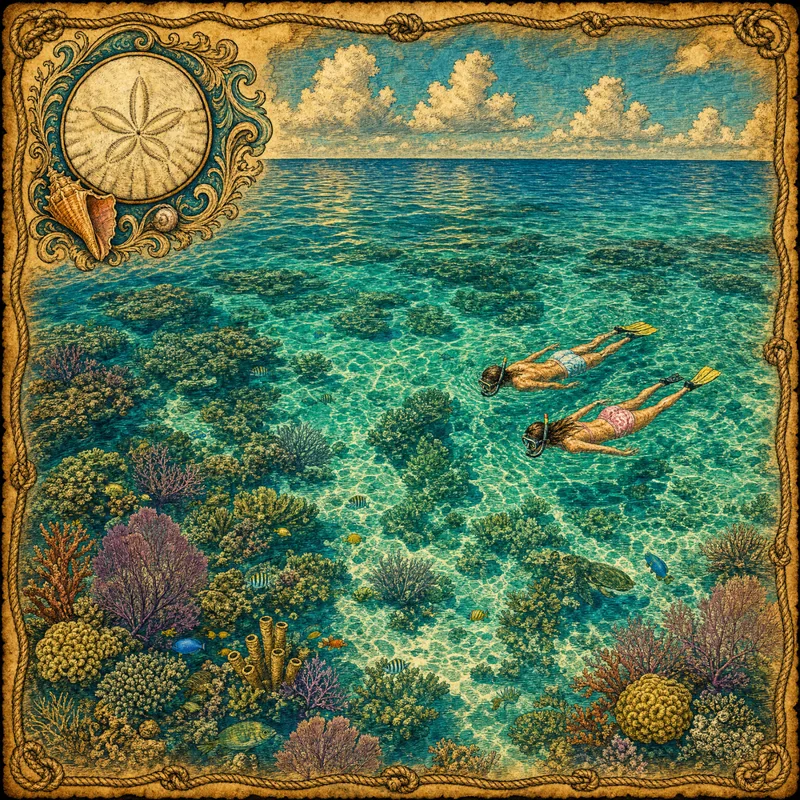 Snorkeler exploring the vibrant coral reef at John Pennekamp State Park